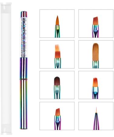 Lanlousy Double-Point Drill Pen Nail Art Acrylic UV Gel Extension Builder Flower Painting Pen Manicure Tool 9 9# - Buy Online on SooperMarket.com