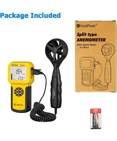 Holdpeak 826A Digital Wind Speed & Temperature Meter | Data Logger | International Shipping Available - Buy Online on SooperMarket.com