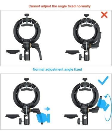 Godox S2 Speedlite S-Type Bracket - Bowens Mount Flash Holder for V1, AD200Pro, AD400Pro & More - Tiltable Design with Umbrella Mount - Buy Online on SooperMarket.com
