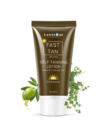 Trendyfave Self Tanning Lotion Fast Tan Cream Bronze Self Tan Body Glow Shine Bown Instant Tan Tanning Accelerator Natural Looking Tan Streak-Free Finish Vegan 50ml