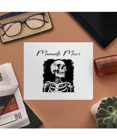 Buy 2 Microfiber Cleaning Cloths - 'Memento Mori' Human Skeleton Design | Eco-Friendly & Superior Cleaning - Buy Online on SooperMarket.com