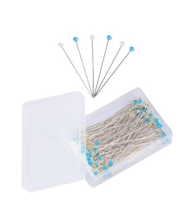 Robralang Sewing Pins 1.9 inch  Quilting Pins with Glass Ball  Straight Pins for Fabric  Craft  Dressmaking  Jewelry - 100 Longer & Thinner HL02 HL02