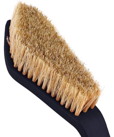 Boar Hair Rock Climbing Brush with Ergonomic Handle | Durable Cleaning Tool for Chalk & Holds Indoor/Outdoor - Black & White - Buy Online on SooperMarket.com