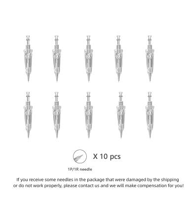 Whalrace PMU Needles 10 PCS - Safe and Disposable Microblading Needles for Eyebrows, Eyeliners, Tattoo, Lip Tinting - 1RL/1P - Buy Online on SooperMarket.com