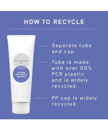 Balance Me Cleanse & Smooth Face Balm - 100% Natural & Vegan Hot Cloth Cleanser for All Skin Types | Removes Makeup & Exfoliates with Arctic Cloudberry & Rosehip | 4.2 Fl Oz Made in UK - Buy Online on SooperMarket.com