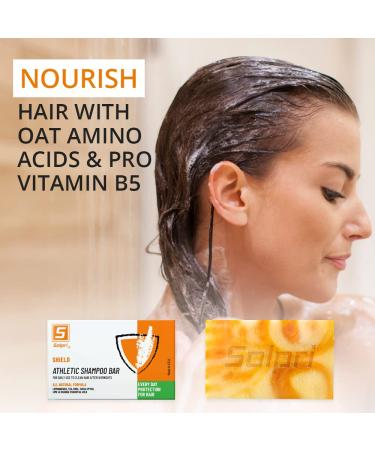 Solpri Shield Natural Athlete's Shampoo Bar 4 oz - Energizing Hair Care - Buy Online on SooperMarket.com
