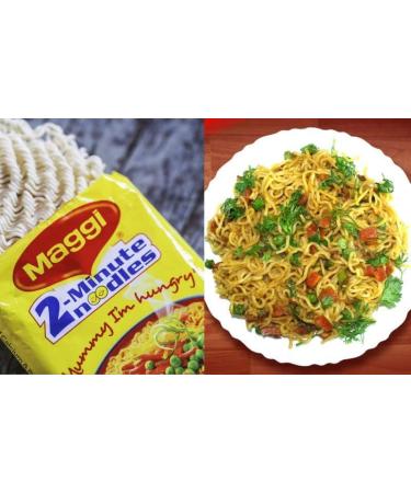 Maggi 2-Minute Masala Spicy Noodles | Instant Noodles | Suitable For Vegetarians | Delicious Masala Flavour | (Pack of 40) - Buy Online on SooperMarket.com