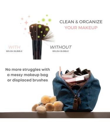 Periwinkle Travel Zipper Pouch: Silicone Makeup Brush Holder & Organizer for Brushes - Buy Online on SooperMarket.com