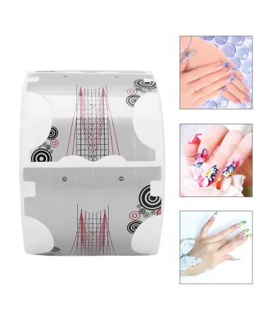500 Pcs Self-Adhesive Nail Extension Stickers - Guide for UV Gel & Acrylic Nail Art Tips - Buy Online on SooperMarket.com