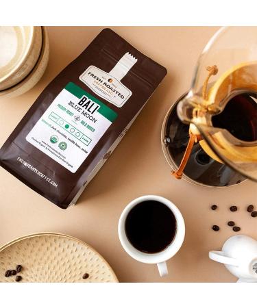 Organic Bali Blue Moon Coffee 5 lb (80 oz) - Medium Roast - Kosher RFA - Whole Bean - Buy Online on SooperMarket.com