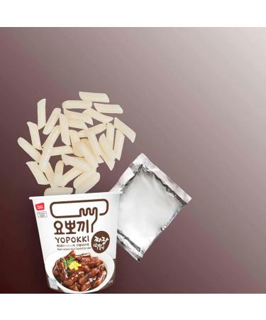 Young Poong Black Bean Sauce Topokki Tteokbokki Instant Korean Rice Cake Cup Flavoured (Jjajang)120g (Pack of 6) Korean Snacks - Buy Online on SooperMarket.com