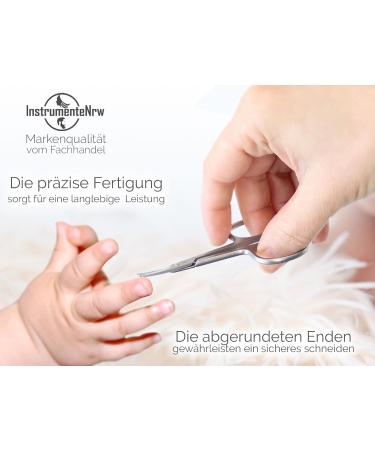Rustproof Baby Nail Scissors with Rounded Ends (9 cm) - Safe & Stylish Case Included | International Shipping - Buy Online on SooperMarket.com