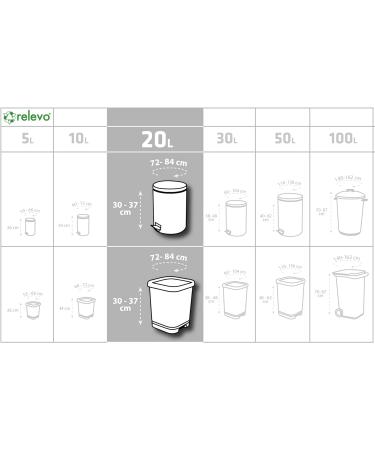 Relevo 60 Eco-Friendly 20L Garbage Bags | 100% Recycled International Shipping Available - Buy Online on SooperMarket.com