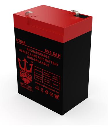 Neptune Replacement Emergency Lighting Battery for JohnLite 350 - 6V 4.5Ah SLA | International Shipping Available - Buy Online on SooperMarket.com