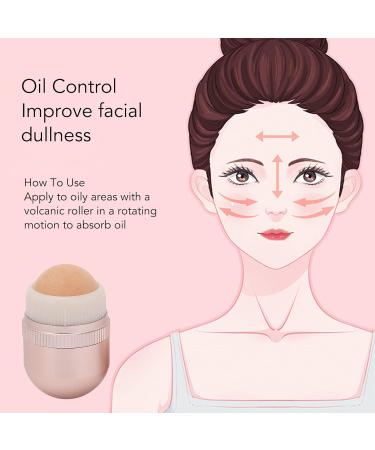 Oil Absorbing Roller Oil Absorbing Volcanic Roller Face Roller Oil Control Facial Roller for Oily Skin Face Makeup Reusable Suitable for Traveling At Home or Going Conduct - Buy Online on SooperMarket.com