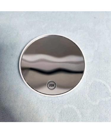 TAMOSH Anti-Fog Suction Cup Vanity Mirror 20X Handheld Magnifying with Handle White - Buy Online on SooperMarket.com