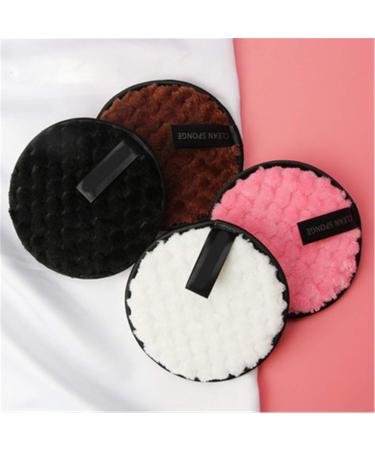 Jiahao 4-Piece Microfiber Makeup Remover Pads - Reusable Makeup Cleaning Towels & Sponges for Effortless Cleansing - Eco-Friendly Beauty Tools - Buy Online on SooperMarket.com
