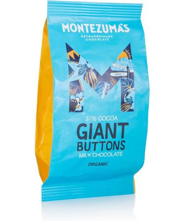 Montezuma's Organic Milk Chocolate Buttons - 37% Cocoa, Gluten Free - 180g Bag - Buy Online on SooperMarket.com