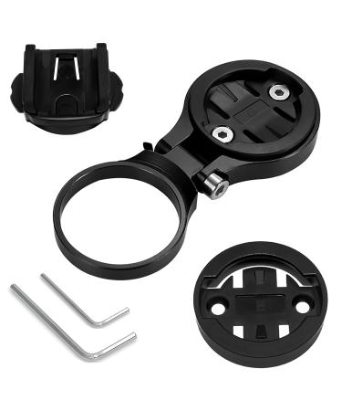 HJFH stem holder Bicycle computer bracket adjustable out front bike mount Extension Accessories for bicycle holder handlebar holder (black)