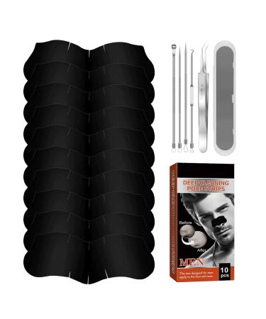 Blackhead Nose Strips Nose Strips Pore Strips Pore Cleansing Remove Blackheads and Impurities (10)
