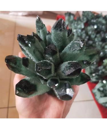 Specimen Natural Green Ghost Phantom Quartz Crystal Cluster Rock Stones and Crystals Reiki Specimen Home Decor 300-800g Stone Home Goods (Size : 500-600g) - Buy Online on SooperMarket.com