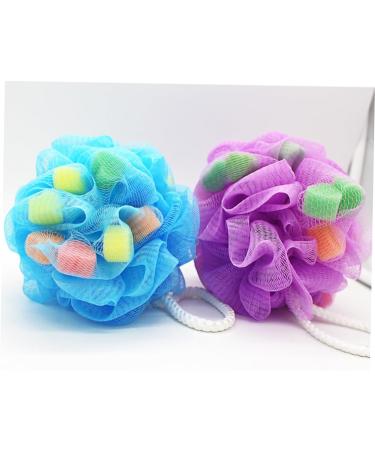 NOLITOY Colorful Bath Balls 4pcs - Super Soft Shower Sponge for Adults & Kids | Bath Flower Shower Wipe - Buy Online on SooperMarket.com
