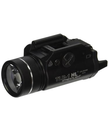 Streamlight 69264 TLR-1 HL 1000-Lumen Weapon Light Earless With Rail Locating Keys, Black