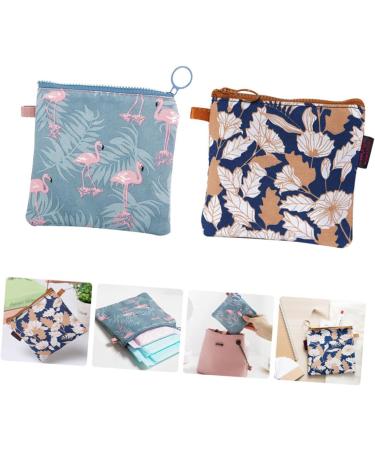 Anneome Menstrual Pad & Tampon Storage Bag Set - Mini Tote Organizer for Napkins, Lipsticks & Cosmetics - Buy Online on SooperMarket.com