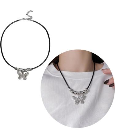 Oralgo Butterfly Necklace - Adjustable Ethnic Collarbone Chain for Women | Fashionable Jewelry International Shipping - Buy Online on SooperMarket.com