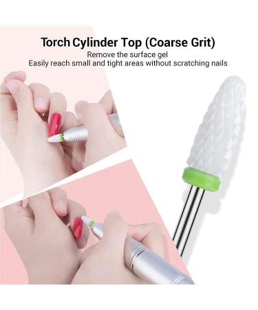 MelodySusie 4-Pack Ceramic Nail Drill Bits Set - 332 Professional Acrylic File for Manicure & Pedicure - Buy Online on SooperMarket.com