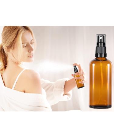 100ml Glass Spray Bottles - Set of 3 - Ideal for Cosmetics Oils & Perfumes - Brown Pharmacist Bottles for Easy Filling - International Shipping Available - Buy Online on SooperMarket.com