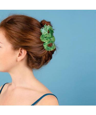JSGHGDF Delicate Chinese Loong Hair for Woman Girl Skincare Makeup Hair Clip for Thin Hair Nonslip Delicate Hair Clip Red - Buy Online on SooperMarket.com