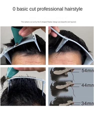 zabeto 1Set Positioning Comb Barber Hair Cutting Comb Salon Hairdressing Clipper Curved Comb for Men Hair Styling Tool Black - Buy Online on SooperMarket.com