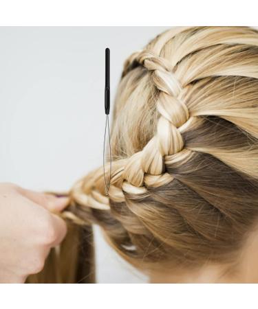 5pcs Hair Extension Loop Needle Threader Pulling Hook Tool and Bead Device Tool Hair Extension Loop Needle Tool for Micro Links Hair Feather Extensions Kit Hair Styling Tools Accessory(Black) - Buy Online on SooperMarket.com