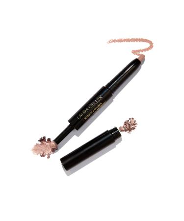 LAURA GELLER NEW YORK Make It A Double Dual-Ended Eyeshadow - Chardonnay - Cream Eyeshadow Stick + Matching Powder Eyeshadow - Crease-Proof & Smudge-Proof