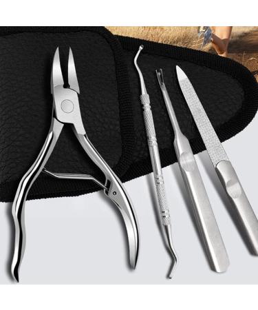 1 Set Manicure 2-piece Set Pedicure Clippers Pedicure Cuticle Cuticle Shaver Dead Skin Scissor Pedicure Nail Trimmer Nail Tool 2 Piece Set Household Stainless Steel - Buy Online on SooperMarket.com
