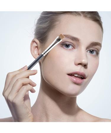 Flat Eyeliner & Eyebrow Concealer Brush - Precision Definer for Gel Powder & Cream Makeup | Pro Flat Brush 212 - Buy Online on SooperMarket.com