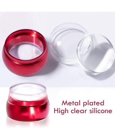 Clear Silicone Jelly Stamper Nail Dotting Pen Transparent Nail Stamper Scraper for French Tip Nails Art Design Manicure Tools (Set C) - Buy Online on SooperMarket.com
