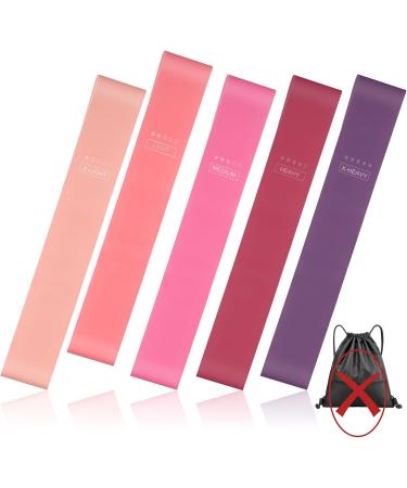 Wllhyf Resistance Tapes - 5 Levels of Elastic Exercise Bands for Muscle Building Yoga Home Fitness Pilates Strength Training & Physiotherapy for Men & Women - Buy Online on SooperMarket.com