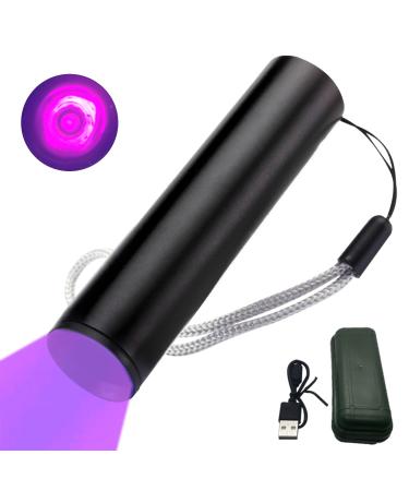YZYOE Rechargeable 365 nm Black Light UV Flashlights Black Light for Pet Urine Detection UV Lamp UV Flashlights Black Light Flashlight Mini HIGH Definition Ultraviolet.