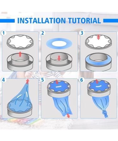 Buy Editbar Pack of 9 Nappy Bin Refill Film Compatible Foil Rings for Nappy Buckets & Littycat Katzenstreu | International Shipping Available - Buy Online on SooperMarket.com