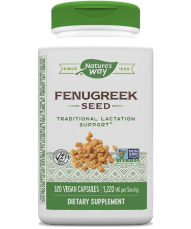 Nature's Way Fenugreek Seed 610 mg 320 Vegan Capsules