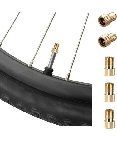 5-Piece Bicycle Valve Adapter Set - All-in-One Auto Valve French Valve & Air Pump Adapters with Sealing Rings for Efficient Inflation - Buy Online on SooperMarket.com