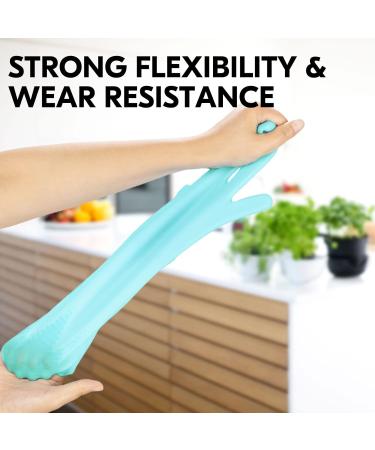 VGO Dishwasher Cleaning Sponge Gloves - Reusable Silicone Scrubber Heat-Resistant 1 Pair (Pink+Blue) - Si2142 - Buy Online on SooperMarket.com