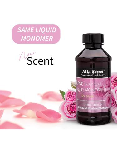 Rose Scented Liquid Monomer 4 oz - Premium Nail Supply for International Shipping - Buy Online on SooperMarket.com