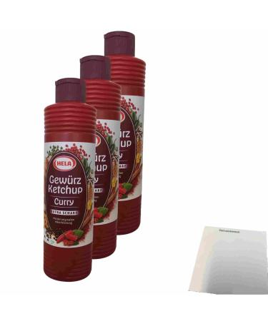 Hela Curry Spice Ketchup extra hot 3-pack (3x800ml bottle) + usy Block