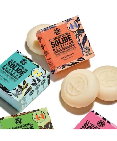 Yves Rocher Nutrition Shampoo Bar - Repair Flower Oils for Dry & Damaged Hair - 60g | Buy Online Worldwide - Buy Online on SooperMarket.com