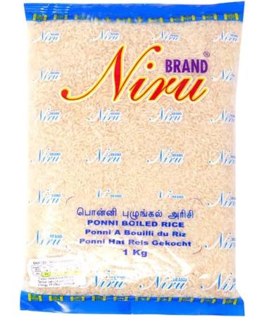 Niru Ponni Boiled Rice 1Kg: Authentic South Indian Staple Quality Rice for Delicious Meals Aromatic and Nutritious Ideal for Traditional and Modern Cooking (PACK OF 2)