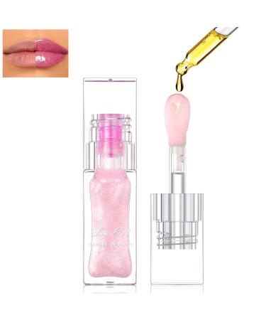 Color Changing Lip Oil & Moisturizing Jelly Lipstick - Long Lasting Shiny Lip Gloss | Non-Stick Lip Tint Oil for Women & Girls (2PCS - Buy Online on SooperMarket.com