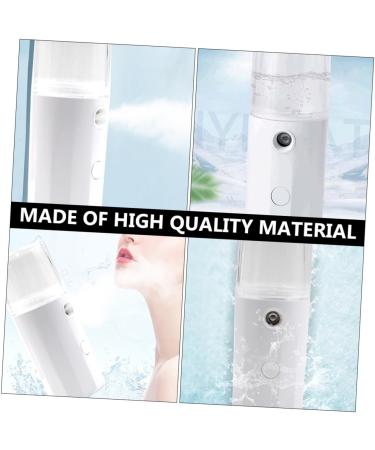 PLAFOPE 1pc Hydrating Instrument Cool Facial Mister Face Steamer Mini Mister Electric Mist Sprayer White Abs - Buy Online on SooperMarket.com
